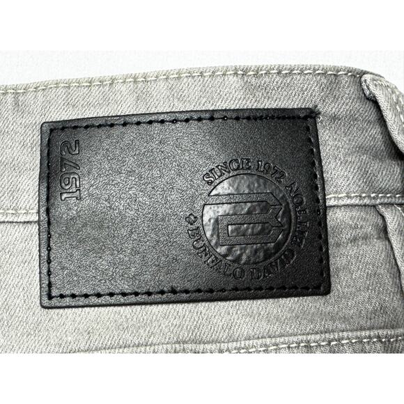 Buffalo David Bitton Men's Ash-X Slim Stretch Gray Denim Jeans - Size 30x29.5 - Picture 5 of 8